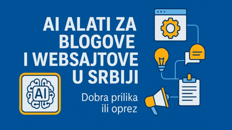 AI alati za blogove i web sajtove u Srbiji – prednosti, izazovi i etička pitanja