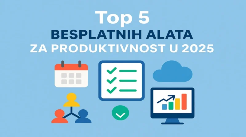 Top 5 besplatnih alata za produktivnost u 2025. – najbolji digitalni pomoćnici