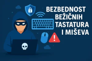 Ilustracija hakerskog napada na bežične tastature i miševe