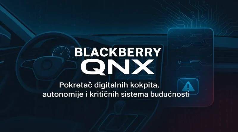 BlackBerry QNX – softverski pokretač digitalnih kokpita i autonomnih sistema