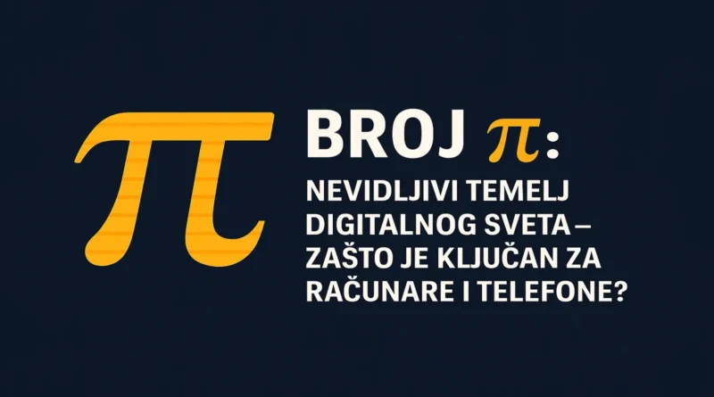 Ilustracija broja pi i njegovog značaja za digitalni svet