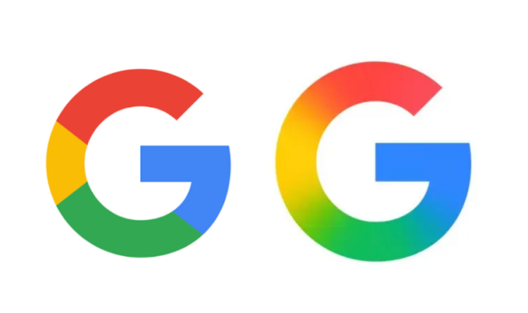 Poređenje starog i novog Google G logotipa iz 2015. i 2025. godine
