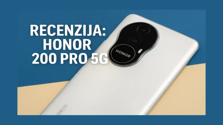 Honor 200 Pro 5G prikazan iz ugla sa fokusom na kameru i dizajn uređaja