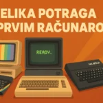 Retro ilustracija sa ZX Spectrum i Galaksija računarima – nostalgično putovanje kroz prve susrete sa računarima u Jugoslaviji