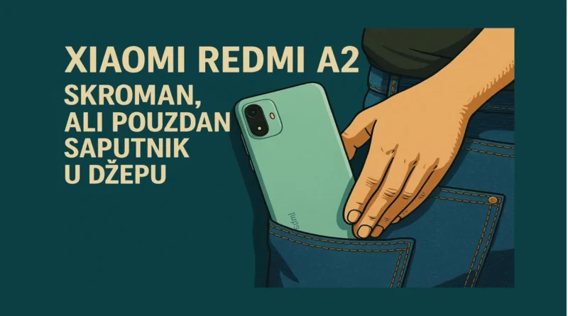 Xiaomi Redmi A2 – pristupačan pametni telefon u ruci korisnika