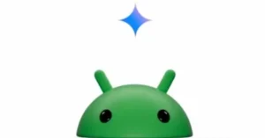 Android maskota sa plavom zvezdom – simbol lansiranja Android 16