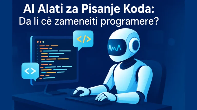 AI alat generiše kod u modernom IDE okruženju