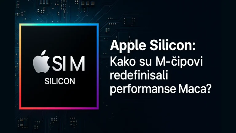 Apple Silicon M-čip – Ilustracija centralnog dela modernog Mac računara