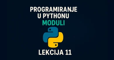 Python programiranje - Lekcija 11: Moduli i paketi