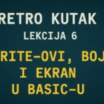 RETRO KUTAK – Lekcija 6: Sprite-ovi, boje i ekran u BASIC-u na Commodore 64