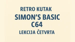 Simon's BASIC C64 lekcija četvrta – crtanje u retro grafičkom modu