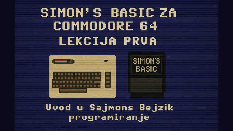 Simon's BASIC za Commodore 64 – Lekcija prva u retro stilu