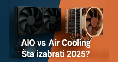 AIO i vazdušno hlađenje računara – poređenje 2025