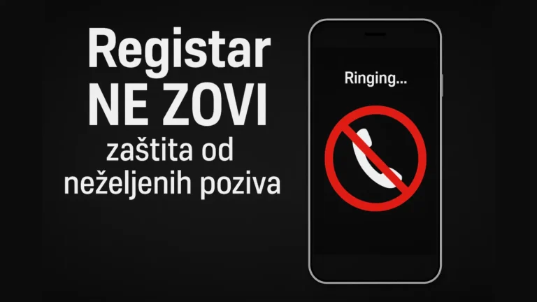 Registar NE ZOVI u Srbiji – zaštita od neželjenih poziva