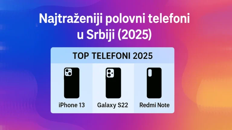 Najtraženiji polovni telefoni u Srbiji 2025 – iPhone 13, Galaxy S22 i Xiaomi Redmi Note