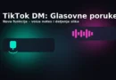 TikTok DM sa ikonom mikrofona i talasima zvuka – najava glasovnih poruka i slanja slika u direktnim porukama.
