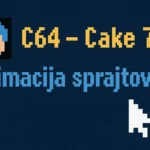 C64 – Cake 7: animacija sprajtova i detekcija sudara u asembleru
