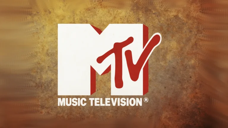 Generički MTV logo na teksturiranoj pozadini u retro stilu, simbolizuje kraj muzičke televizije