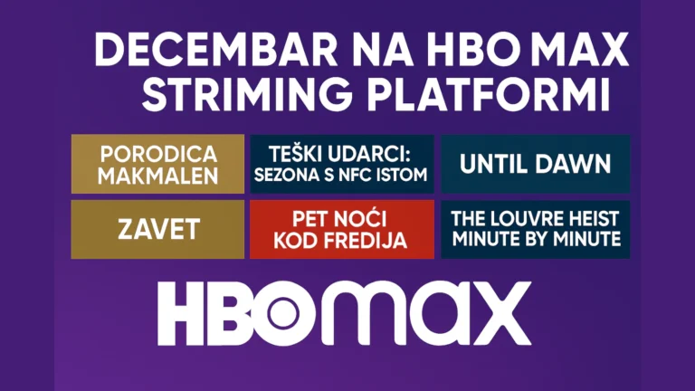 Decembar na HBO Max striming platformi – istaknuti naslovi Porodica Makmalen, Teški udarci, Until Dawn, Zavet, Pet noći kod Fredija i The Louvre Heist Minute By Minute