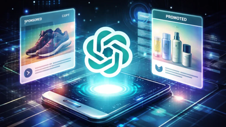 ChatGPT kreće sa reklamama: da li je ovo kraj „čiste“ veštačke inteligencije? 1 Ilustracija ChatGPT sistema sa sponzorisanim preporukama i digitalnim oglasima u AI interfejsu