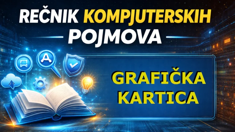 Grafička kartica (GPU) – ilustracija grafičke kartice u okviru Rečnika kompjuterskih pojmova