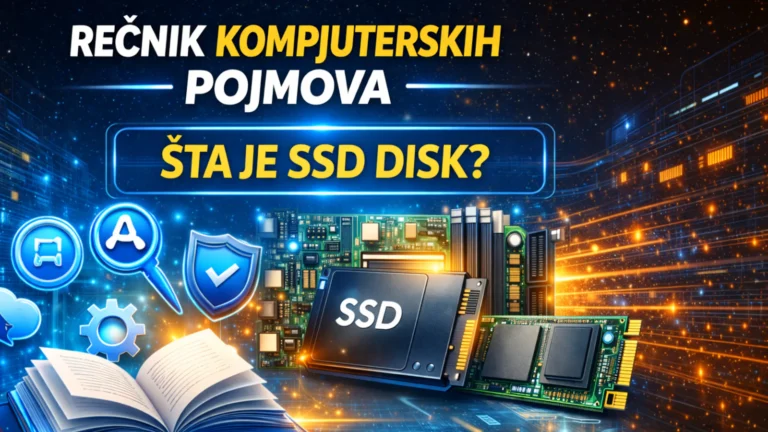 Ilustracija SSD diska (SATA i NVMe) u okviru serijala Rečnik kompjuterskih pojmova na sajtu TechFokus.rs