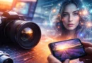 Digitalni fotoaparat, pametni telefon i AI generisana slika kao prikaz razvoja digitalne fotografije