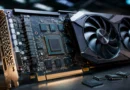 Grafička kartica sa prikazanim GPU čipom i memorijskim čipovima koji predstavljaju VRAM