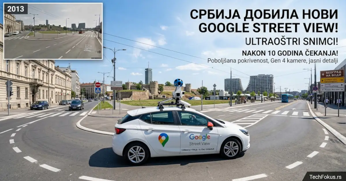 Novi Google Street View snimci u Srbiji: šta se promenilo i kako da proverite svoju ulicu 1 Google Street View automobil sa Gen 4 kamerama snima ulice Beograda u kontrastu sa starijim snimkom iz 2016. godine.