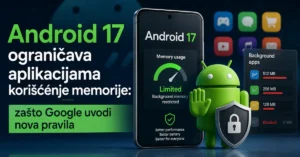 Android 17 ograničava korišćenje RAM memorije po aplikaciji pomoću sistema Memory Limiter.
