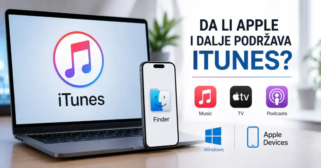 Da li Apple i dalje podržava iTunes – Apple Music, Apple TV, Finder i Apple Devices