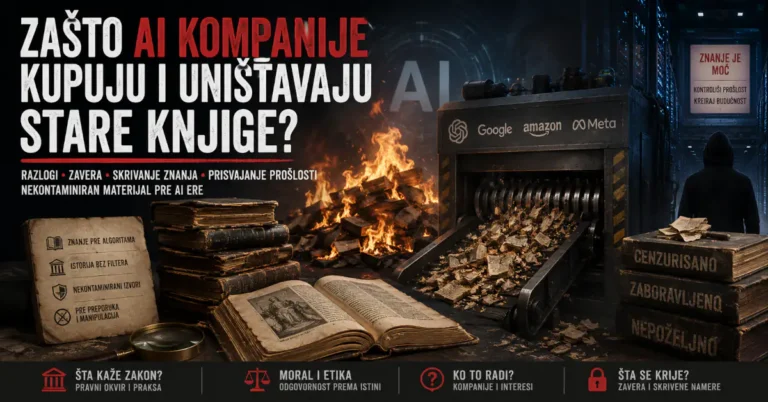 AI kompanije kupuju i uništavaju stare knjige kako bi pristupile znanju nastalom pre ere veštačke inteligencije