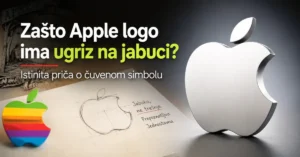 Zašto Apple logo ima ugriz na jabuci – prikaz savremenog i originalnog šarenog Apple logotipa