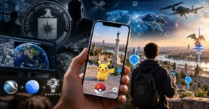 Pokémon GO na telefonu uz prikaz CIA, geoprostornih mapa, satelita i tehnologije Niantic