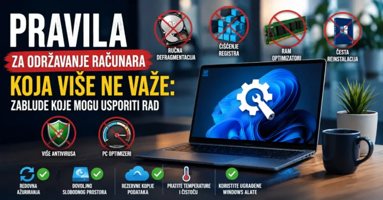 Pravila za održavanje računara koja više ne važe – defragmentacija SSD-a, Registry cleaner, RAM optimizatori i druge zastarele navike